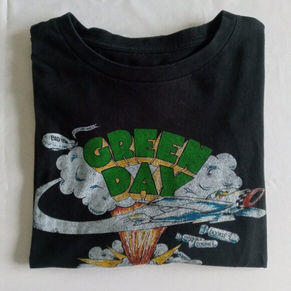 Green Day "Welcome to Paradise"  black Band Tour Tee Size Large - Picture 6 of 6